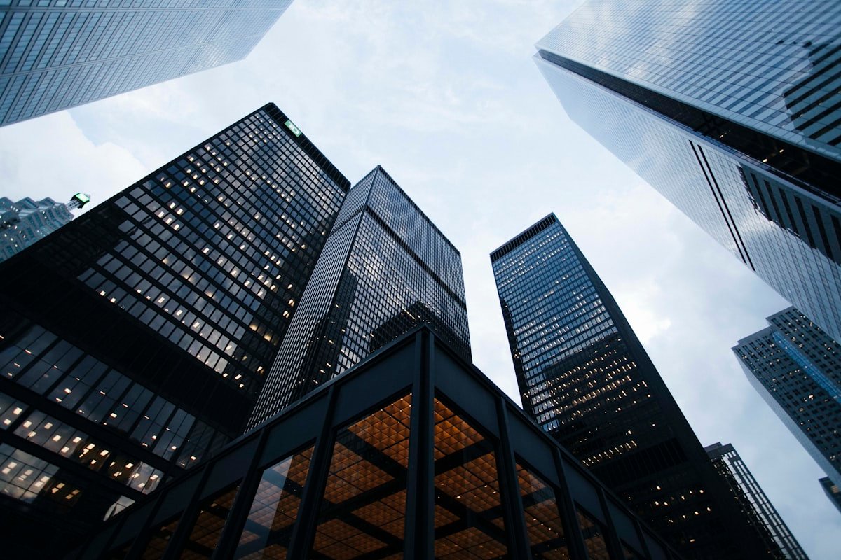 Modern skyscrapers